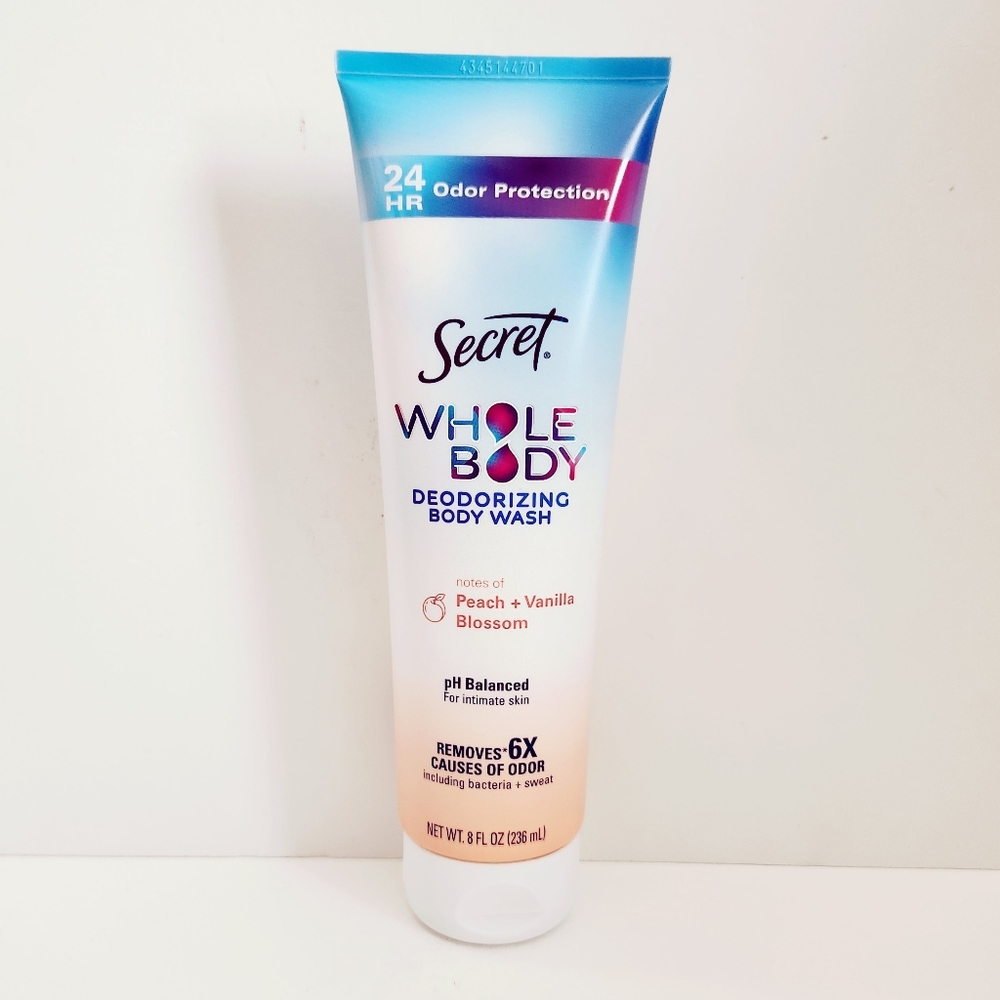 🐢2/$15 Secret Whole Body Deodorizing Body Wash Peach & Vanilla Blossom